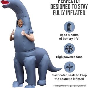 Kids Size Inflatable Diplodocus Dinosaur Costume